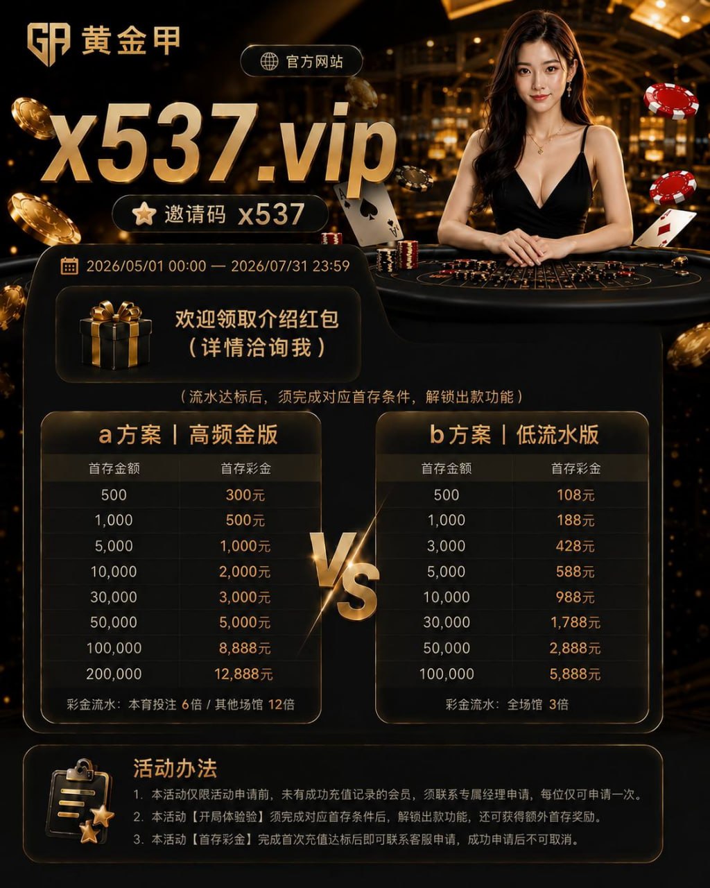 首存金额 活动说明